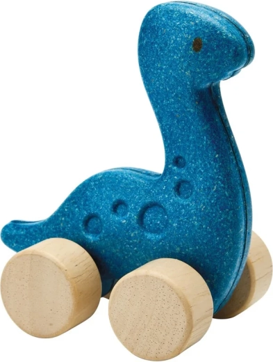 Un dinosaure sur roulettes qui amuse