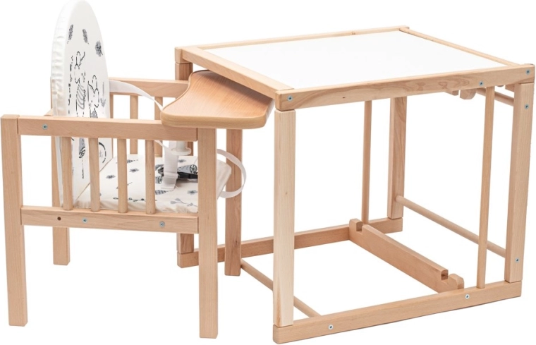 Évolutive avec l’enfant : chaise et table 2-en-1