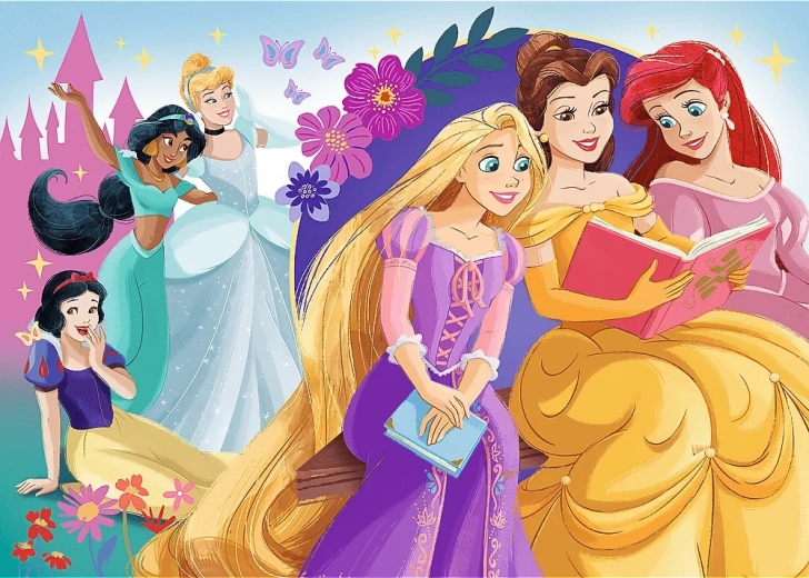 Trefl puzzle scintillants Princesses – L’éclat de l’amitié 100 pièces