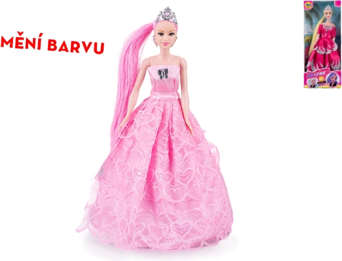 Poupée princesse 29 cm à couleur de cheveux changeante