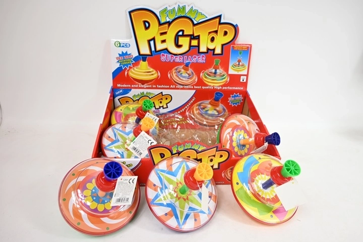 Toupie bączek 15 cm (3 anneaux) – présentoir 6 pcs