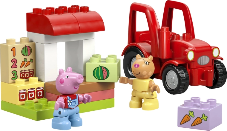 Tracteur et stand de marché pour les petits fermiers