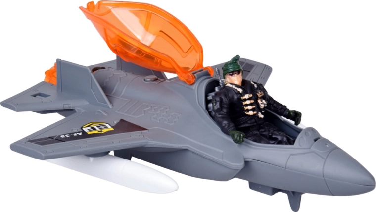 Avion de chasse avec cockpit ouvrant