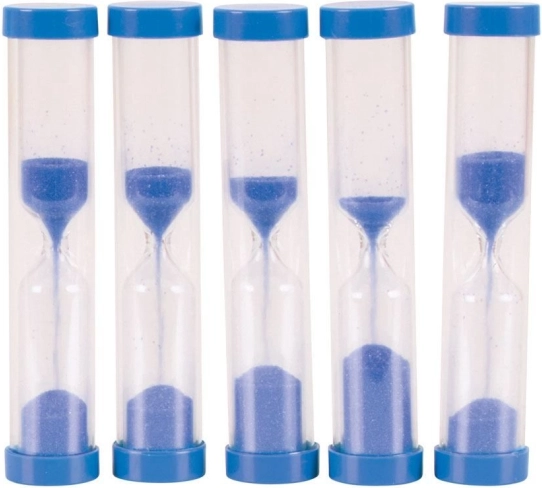 Bigjigs Toys sabliers 5 minutes bleus