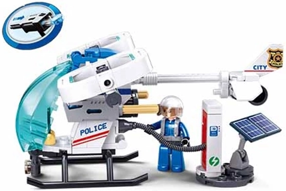 Sluban Metropolis hélicoptère de patrouille aérienne