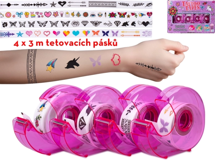 Rubans adhésifs à motif tatouage pour enfants