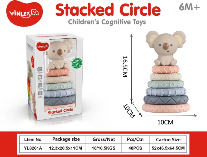 Pyramide sensorielle colorée koala