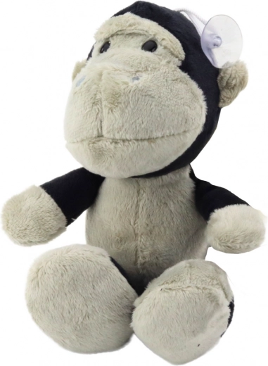 Petit singe en peluche avec ventouse 16 cm