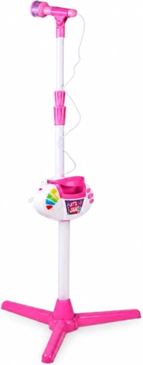 Pied réglable et microphone à main
