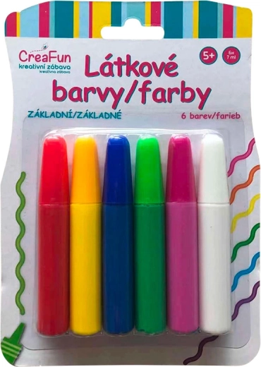CreaFun peintures pour tissu – set de base 6×42 ml