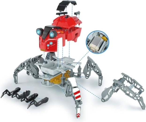 Assemblez le robot avec plus de 100 pièces