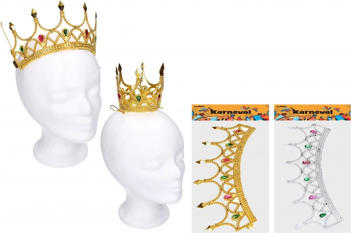 Couronne de carnaval en or/argent