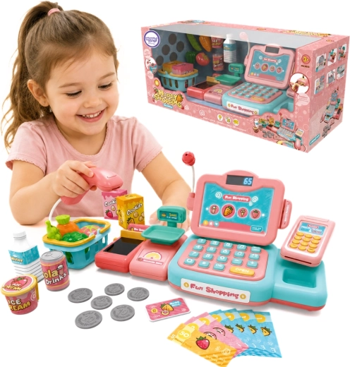 Caisse enregistreuse pour enfants Woopie avec scanner, balance et microphone