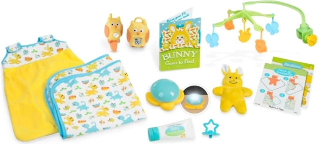 Ensemble pour bercer les poupées et les peluches