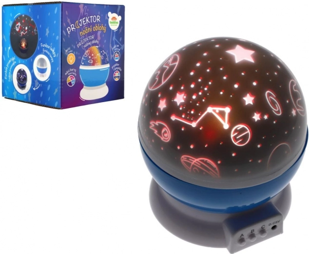 Projecteur de ciel nocturne à piles et USB, plastique, 14 × 11 cm