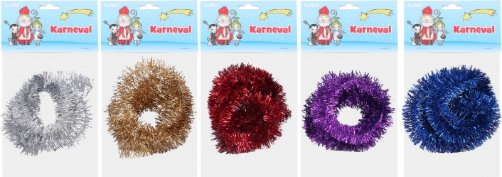 Fil pelucheux ondulé métallique 1,5m