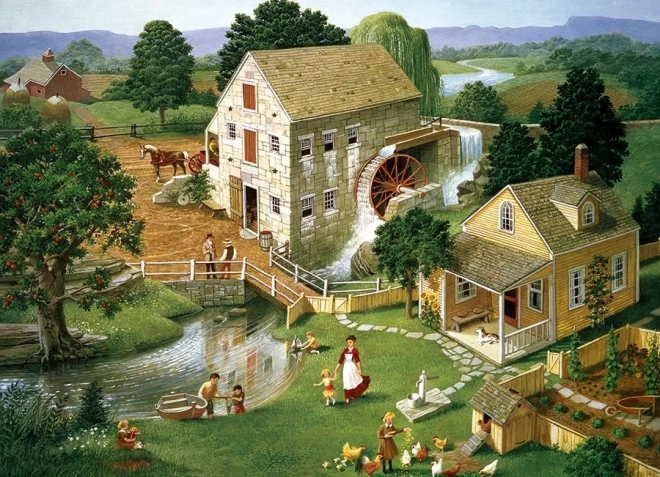 Puzzle Moulin The Four Star 1000 pièces