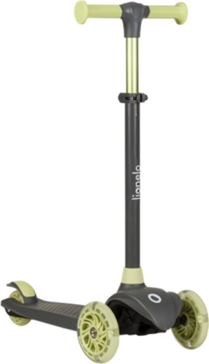 Trottinette tricycle pour enfants LIONELO Jessy Grey Green avec roues LED