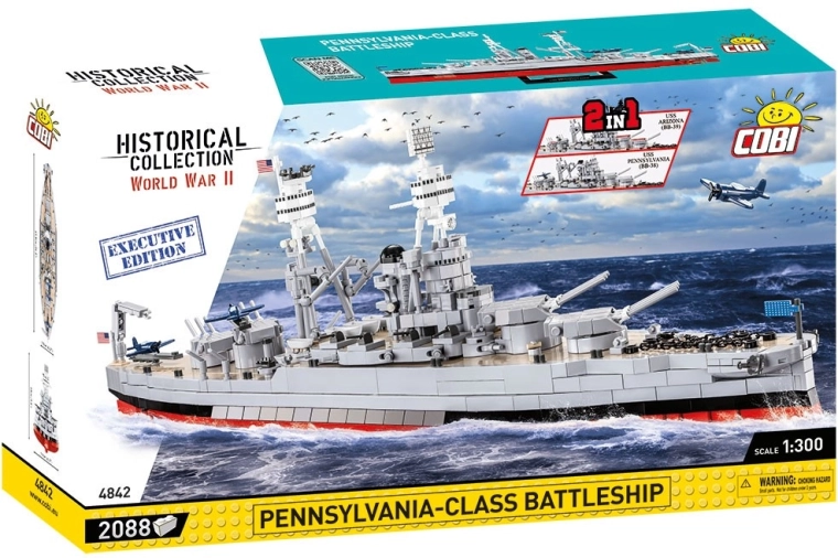 Cobi USS Arizona / USS Pennsylvania édition Executive maquette de cuirassé 2 en 1