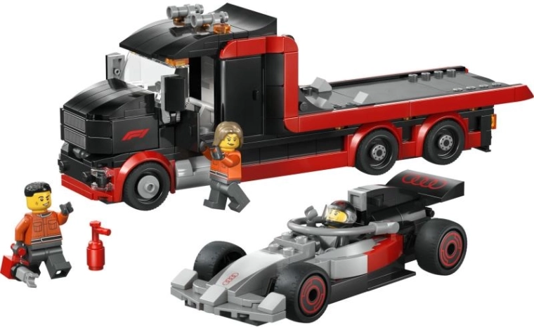 Camion avec plateforme basculante