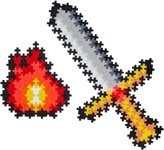 Une épée pixelisée comme décoration