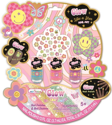Coffret de vernis et autocollants pour ongles pour enfants