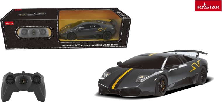 Voiture RC Rastar Lamborghini Murciélago LP670-4 Superveloce 1:24 grise - 1 pièce