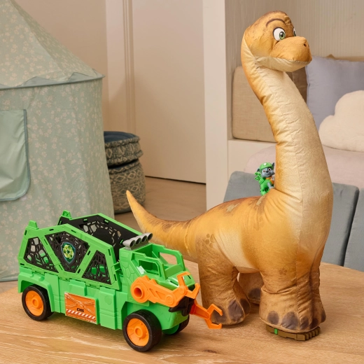 Dinosaure géant qui se gonfle tout seul
