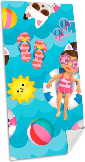 Serviette de plage Gabby’s Dollhouse 140 × 70 cm
