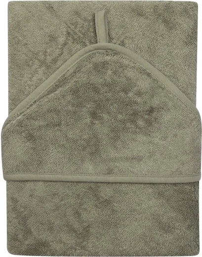 Serviette de bain Timboo à capuche 75 × 75 cm whisper green
