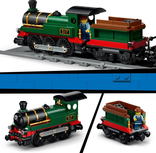 Locomotive détaillée avec tender à charbon