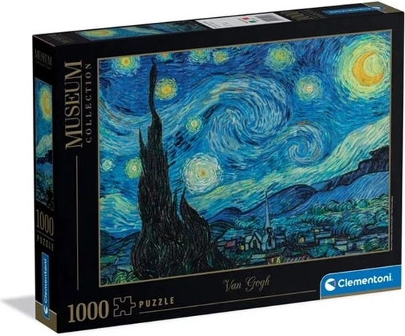 Puzzle Clementoni Museum Collection Van Gogh La Nuit étoilée 1000 pièces