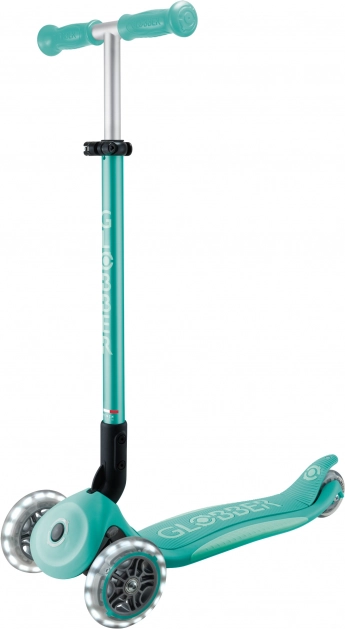 Trottinette Globber Elite Lights 3 roues, menthe foncée