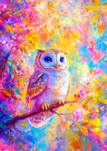Puzzle Enjoy Chouette pastel 1000 pièces