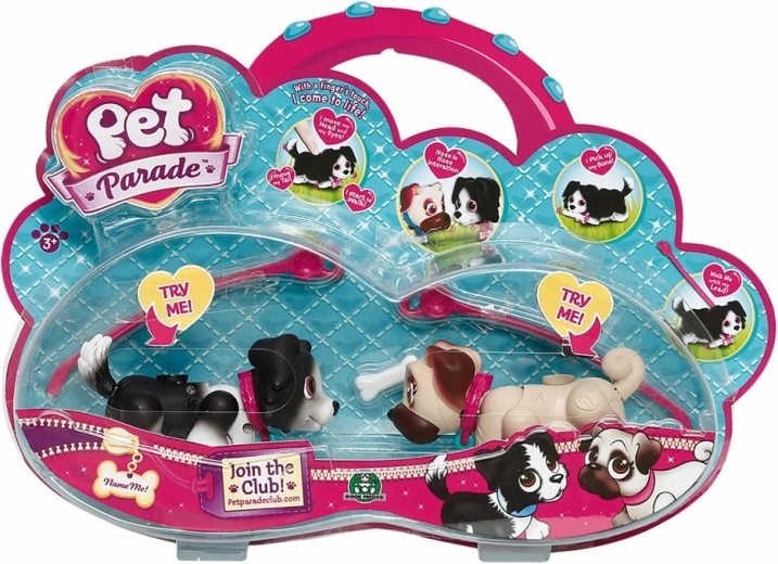 Pet Parade – ensemble de deux chiens interactifs sans piles