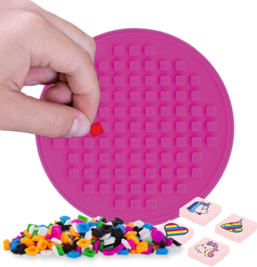 Pixie crew panneau mosaïque autocollant cercle fuchsia
