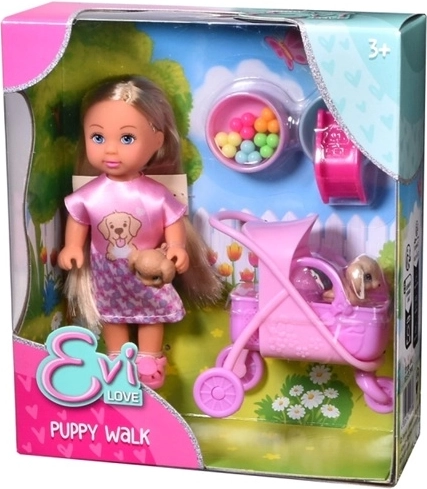Poussette rose roulante pour animaux