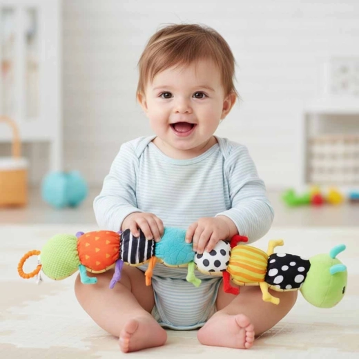 Textures variées et éléments à hochet