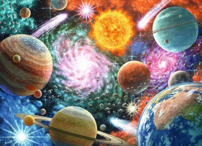 RAVENSBURGER Puzzle Dans l’espace XXL 100 pièces