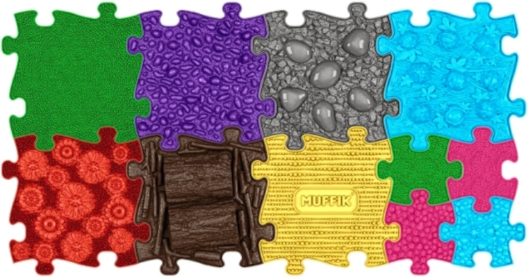 Textures variées pour la stimulation sensorielle