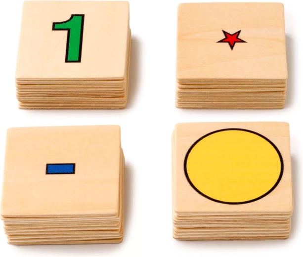 40 cartes en bois pour associer et s’entraîner