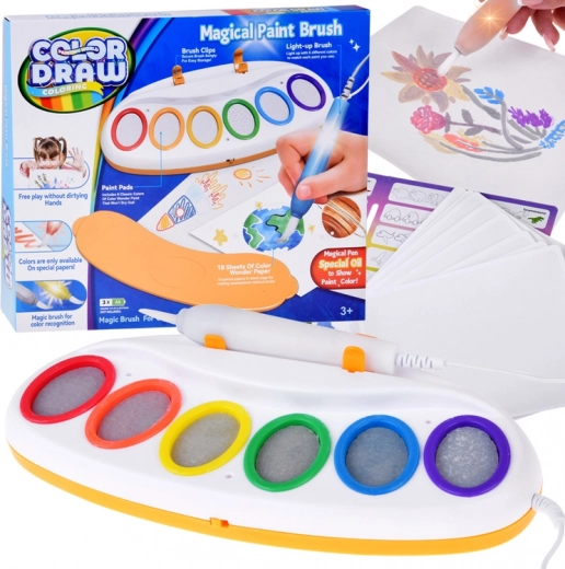 set magique à colorier Color & Draw LED – pinceau magique pour dessin lumineux pour enfants