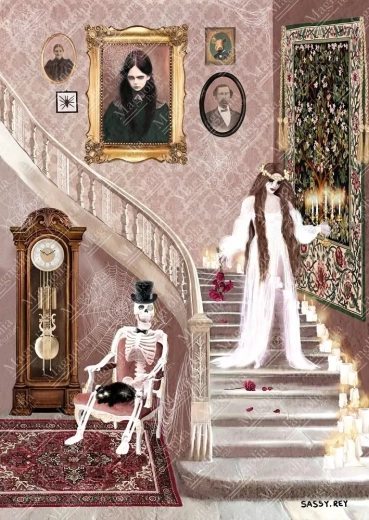 Puzzle La Mariée cadavérique 1000 pièces