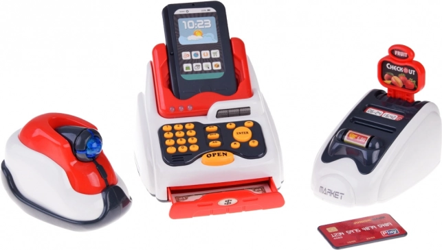 Ensemble caisse enregistreuse pour enfants avec terminal et scanner