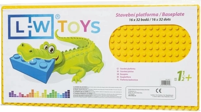 Plaque de construction - Junior jaune