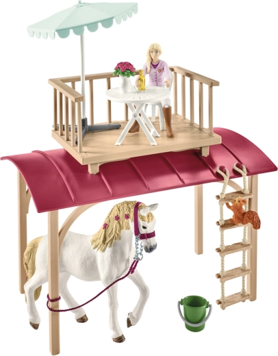 Terrasse de toit pour se détendre en été