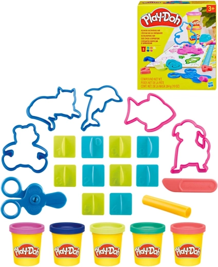 Set créatif scolaire Play-Doh avec pâte à modeler et outils