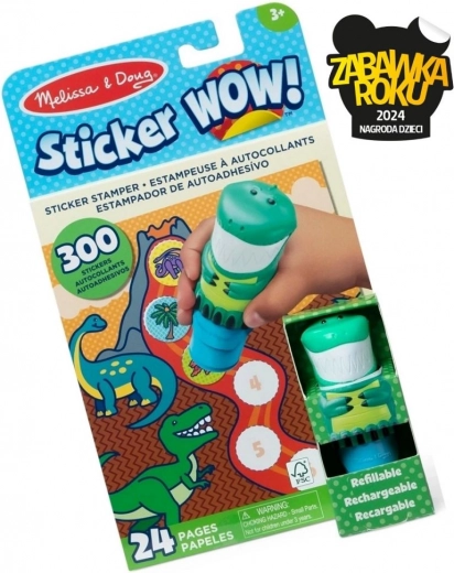 Ensemble créatif d'autocollants avec dinosaures – Melissa & Doug