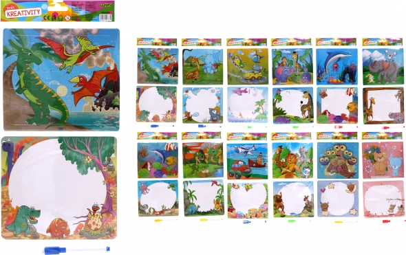 Set créatif - puzzle + 1 marqueur
