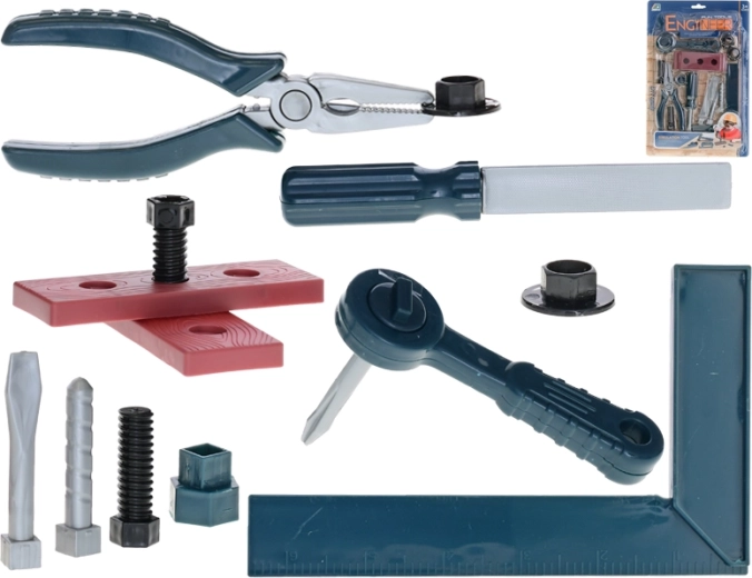 Set d’outils pour enfants 14 pcs sur carte